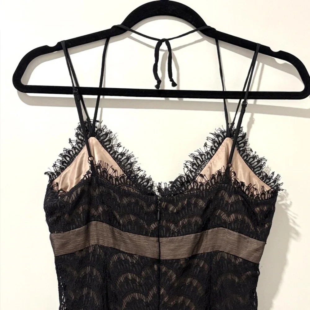 BCBGMAXAZRIA Black Lace Cocktail Dress | Size 6 - Picture 7 of 8